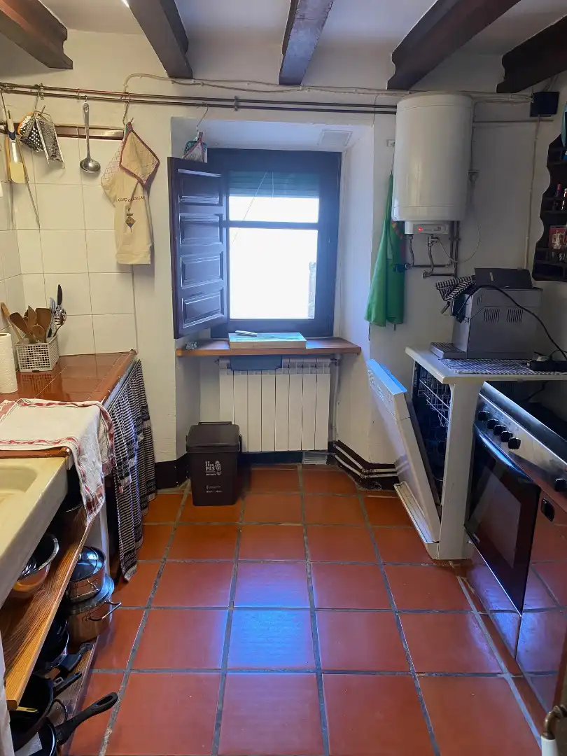 Cocina de Finca rústica en venta en Riudecanyes con Calefacción, Terraza y Amueblado