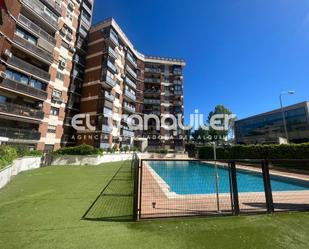 Exterior view of Flat to rent in  Madrid Capital  with Air Conditioner, Parquet flooring and Terrace