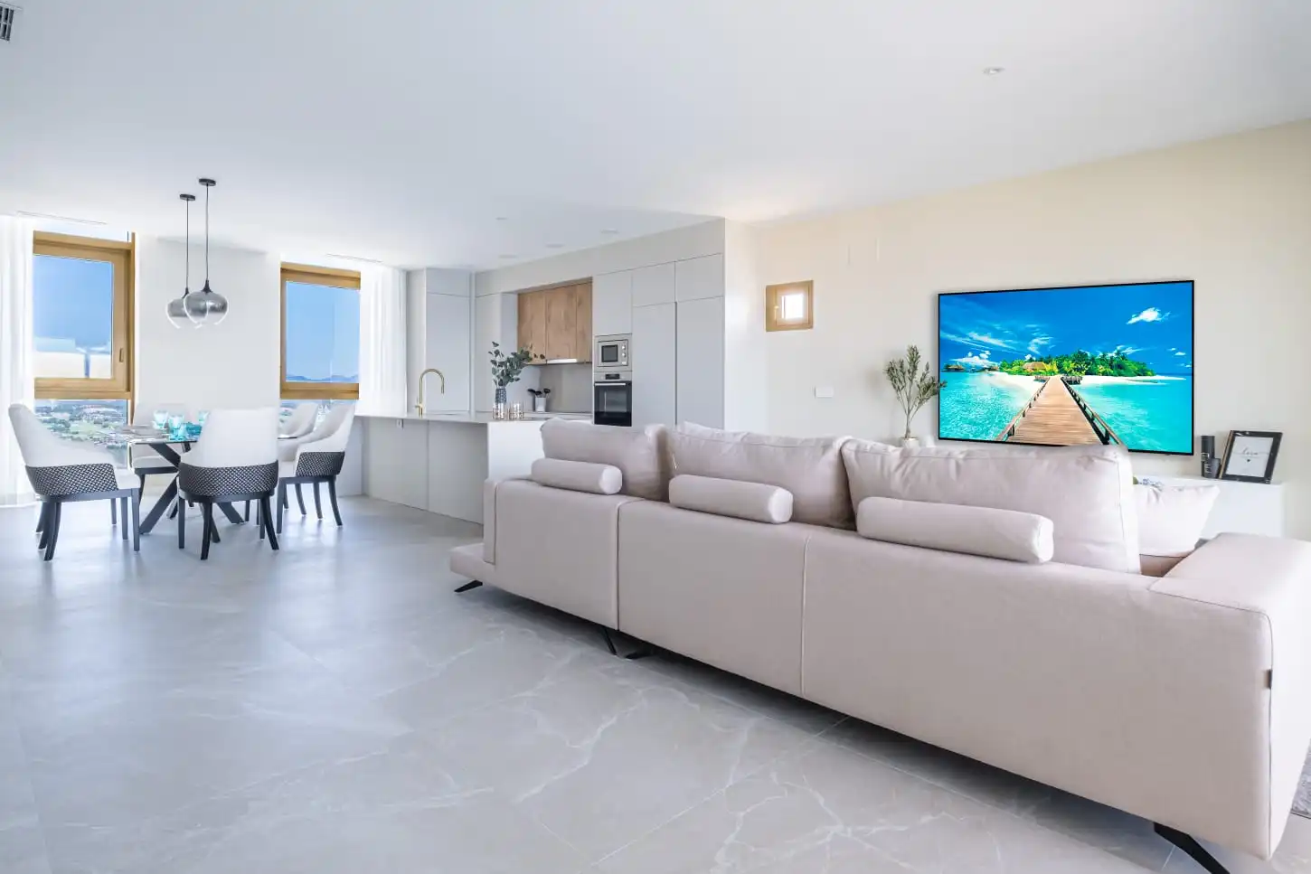 Sala d'estar de Apartament en venda en Benidorm amb Aire condicionat, Calefacció i Piscina