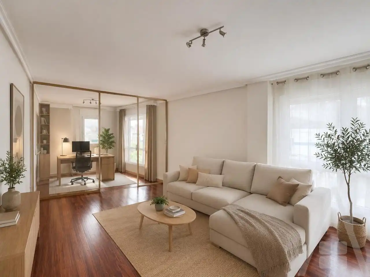 Sala d'estar de Pis en venda en Etxebarri amb Calefacció, Parquet i Terrassa