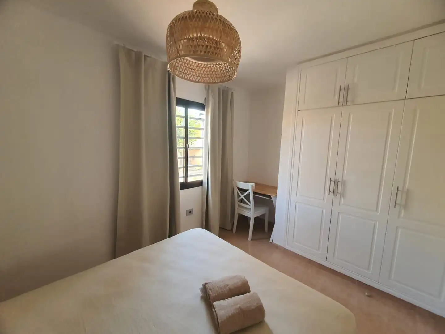 Bedroom of Apartments for rent in La Oliva  with Air Conditioner, Terrace and Furnished