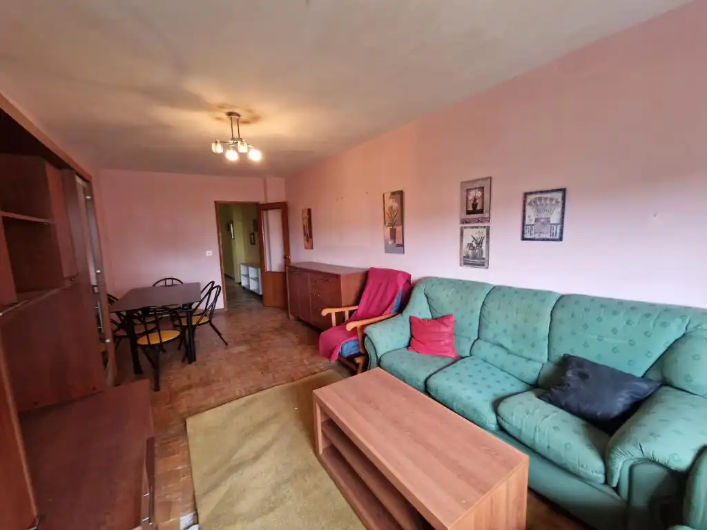 Sala de estar de Piso en venta en Vilanova de Arousa con Parquet, Amueblado y Balcón
