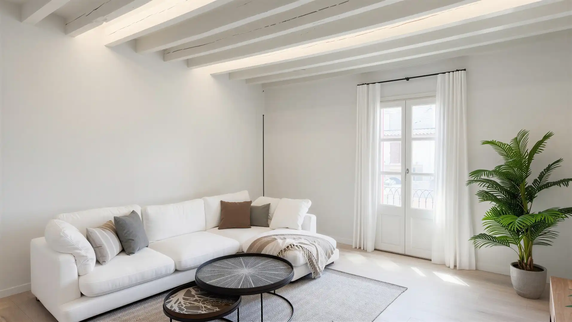 Sala de estar de Apartamento en venta en  Palma de Mallorca con Aire acondicionado, Trastero y Balcón