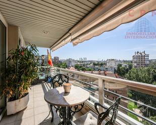 Terrace of Flat to rent in  Madrid Capital  with Air Conditioner, Heating and Parquet flooring