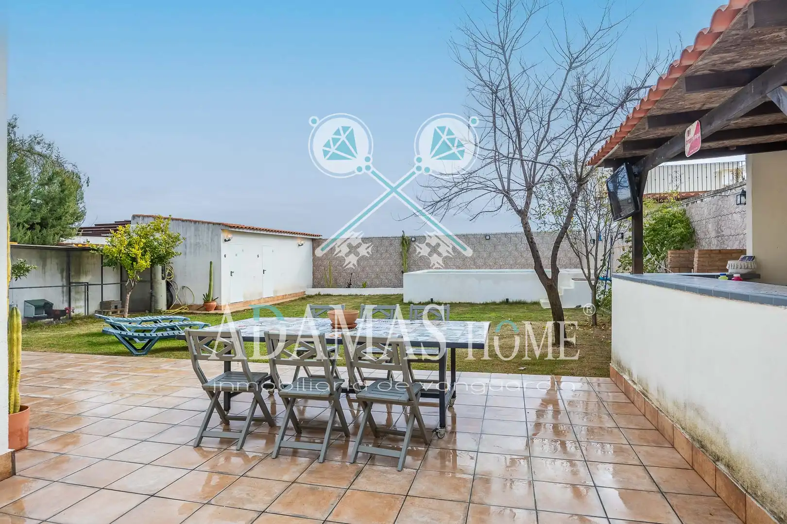 Terraza de Casa o chalet en venta en Valencina de la Concepción con Aire acondicionado, Calefacción y Jardín privado