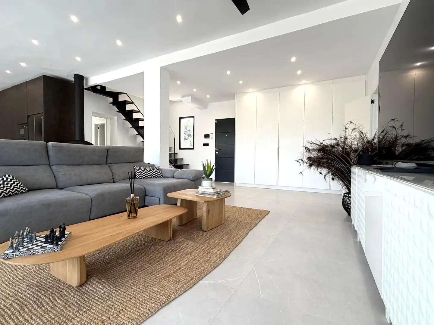 Sala de estar de Casa o chalet en venta en Elche / Elx con Aire acondicionado, Terraza y Piscina