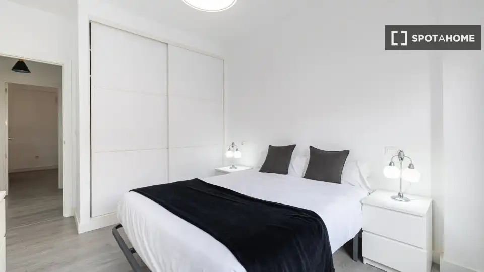 Schlafzimmer von Wohnungen zur untervermieten in Málaga mit Klimaanlage, Terrasse und Möbliert