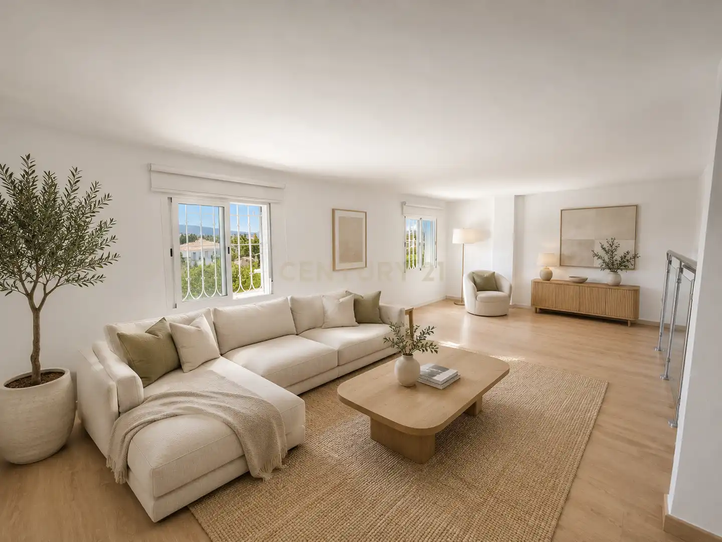 Sala d'estar de Casa o xalet en venda en Alhaurín de la Torre amb Aire condicionat, Jardí privat i Traster