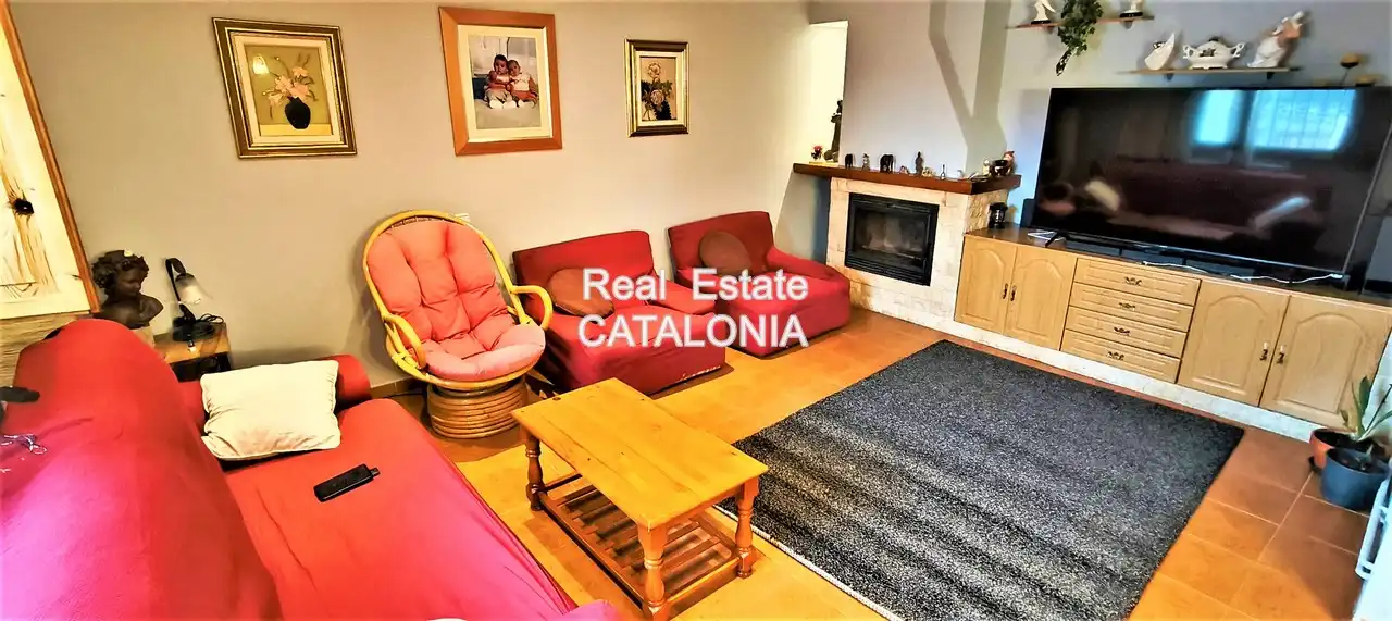 Sala d'estar de Casa o xalet en venda en Lloret de Mar amb Aire condicionat, Calefacció i Jardí privat