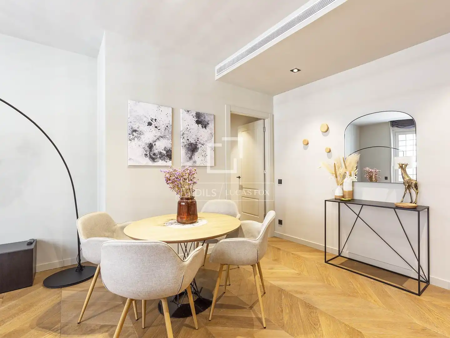 Dining room of Flat for sale in Barcelona  with Air Conditioner, Heating and Parquet flooring