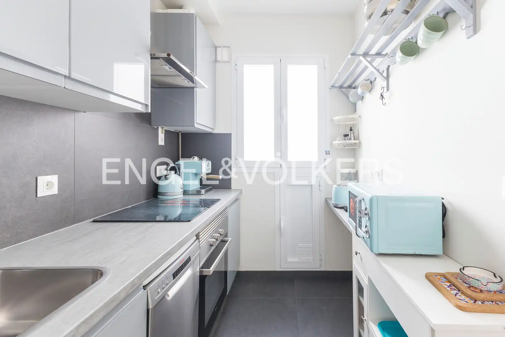 Cocina de Piso de alquiler en Madrid con Aire acondicionado, Calefacción y Amueblado