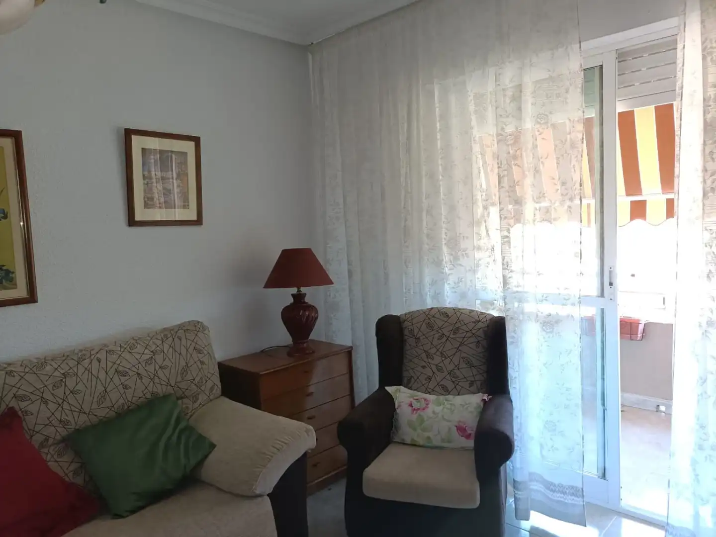 Sala d'estar de Pis de lloguer en Murcia amb Aire condicionat, Calefacció i Moblat