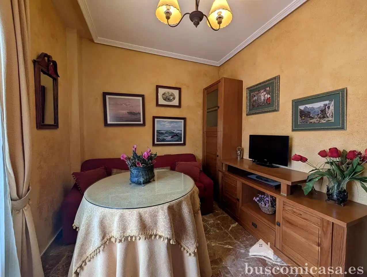Wohnzimmer von Wohnung zur Miete in Linares mit Klimaanlage, Terrasse und Möbliert