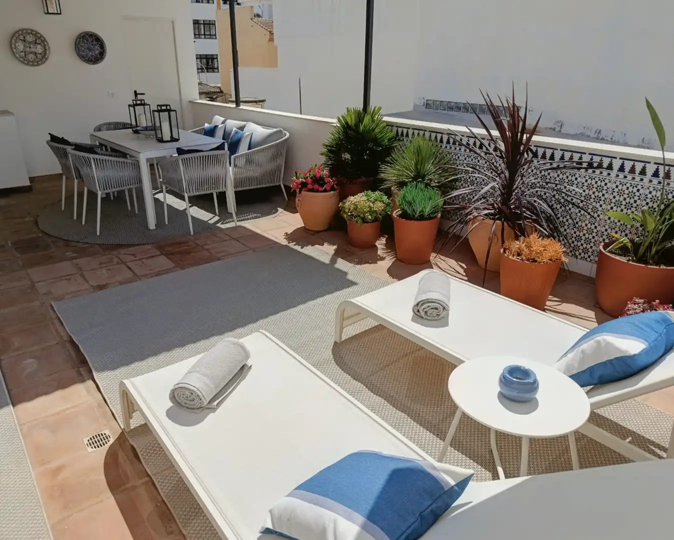 Terraza de Casa adosada para compartir en Málaga con Aire acondicionado, Calefacción y Terraza