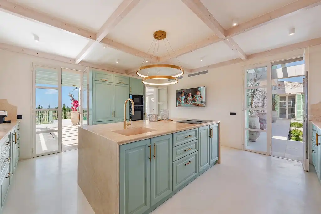 Cocina de Finca rústica en venta en Santanyí con Aire acondicionado, Calefacción y Jardín privado