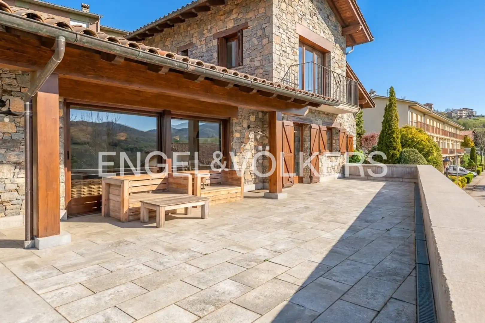 Terraza de Casa o chalet en venta en Molló con Calefacción, Jardín privado y Balcón