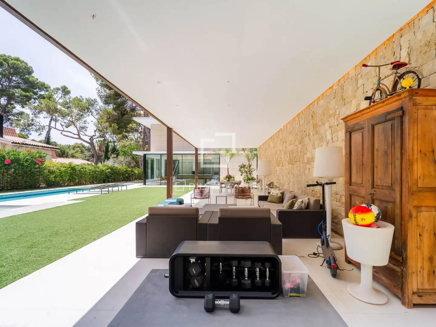 Terraza de Casa o chalet en venta en Godella con Aire acondicionado, Calefacción y Jardín privado