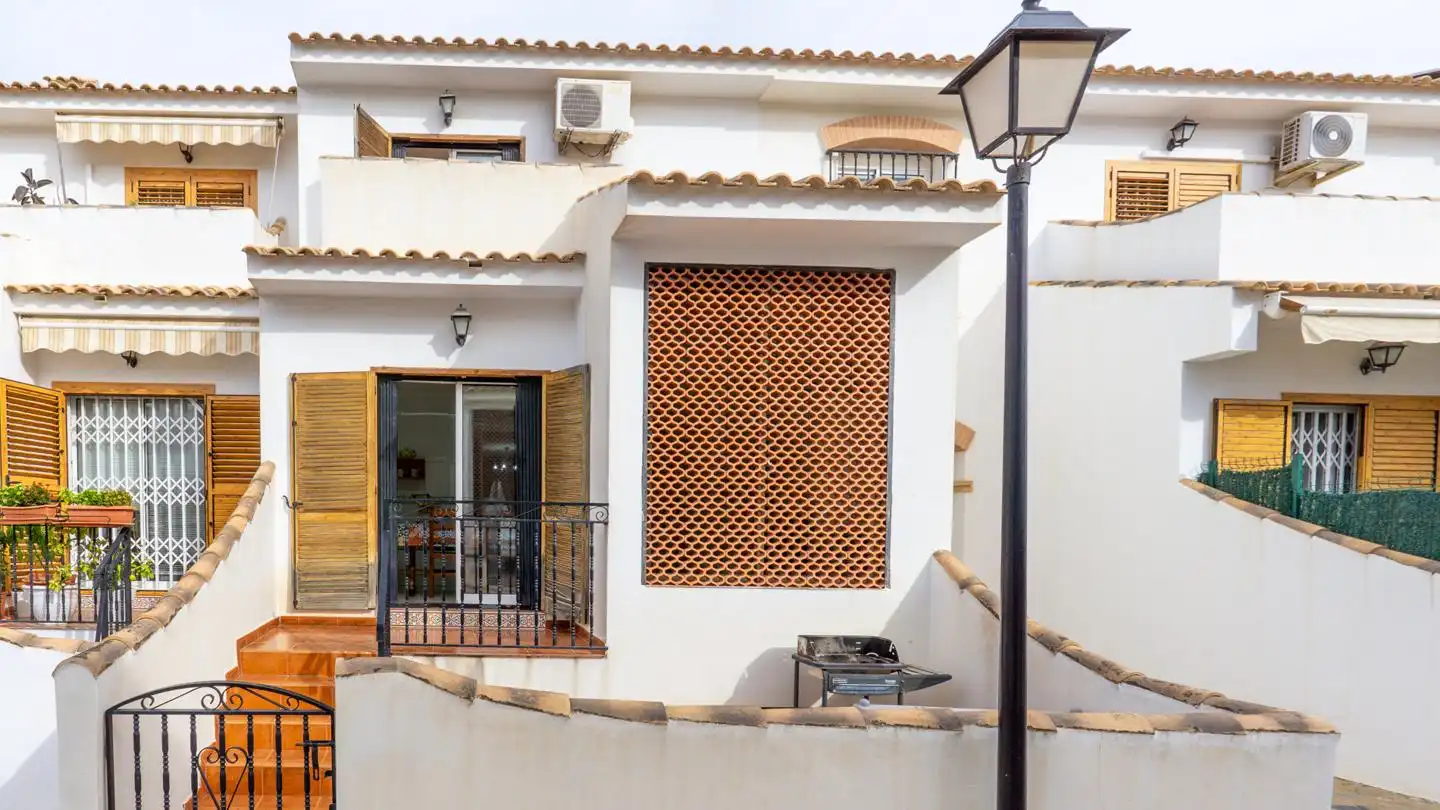 Exterior view of Detached homes for sale in Santa Pola  with Air Conditioner, Terrace and Swimming Pool