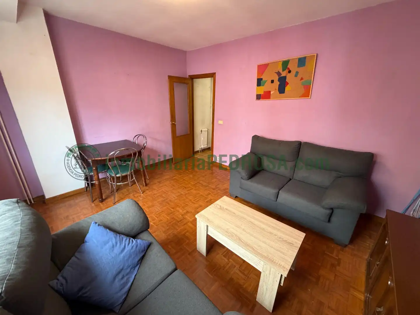 Sala d'estar de Estudi de lloguer en Pontevedra Capital  amb Calefacció i Moblat