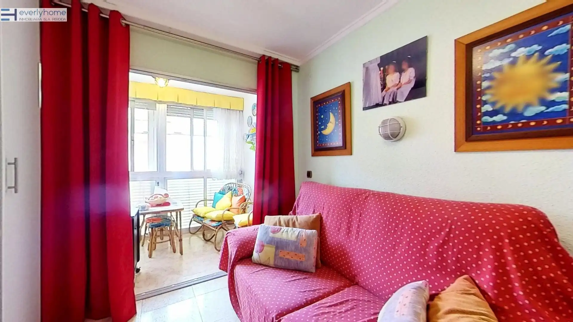 Sala de estar de Apartamento en venta en La Pobla de Farnals con Jardín privado y Piscina comunitaria