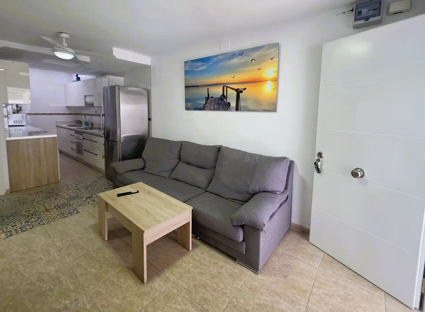 Sala de estar de Casa o chalet de alquiler en Santa Pola con Aire acondicionado, Jardín privado y Trastero