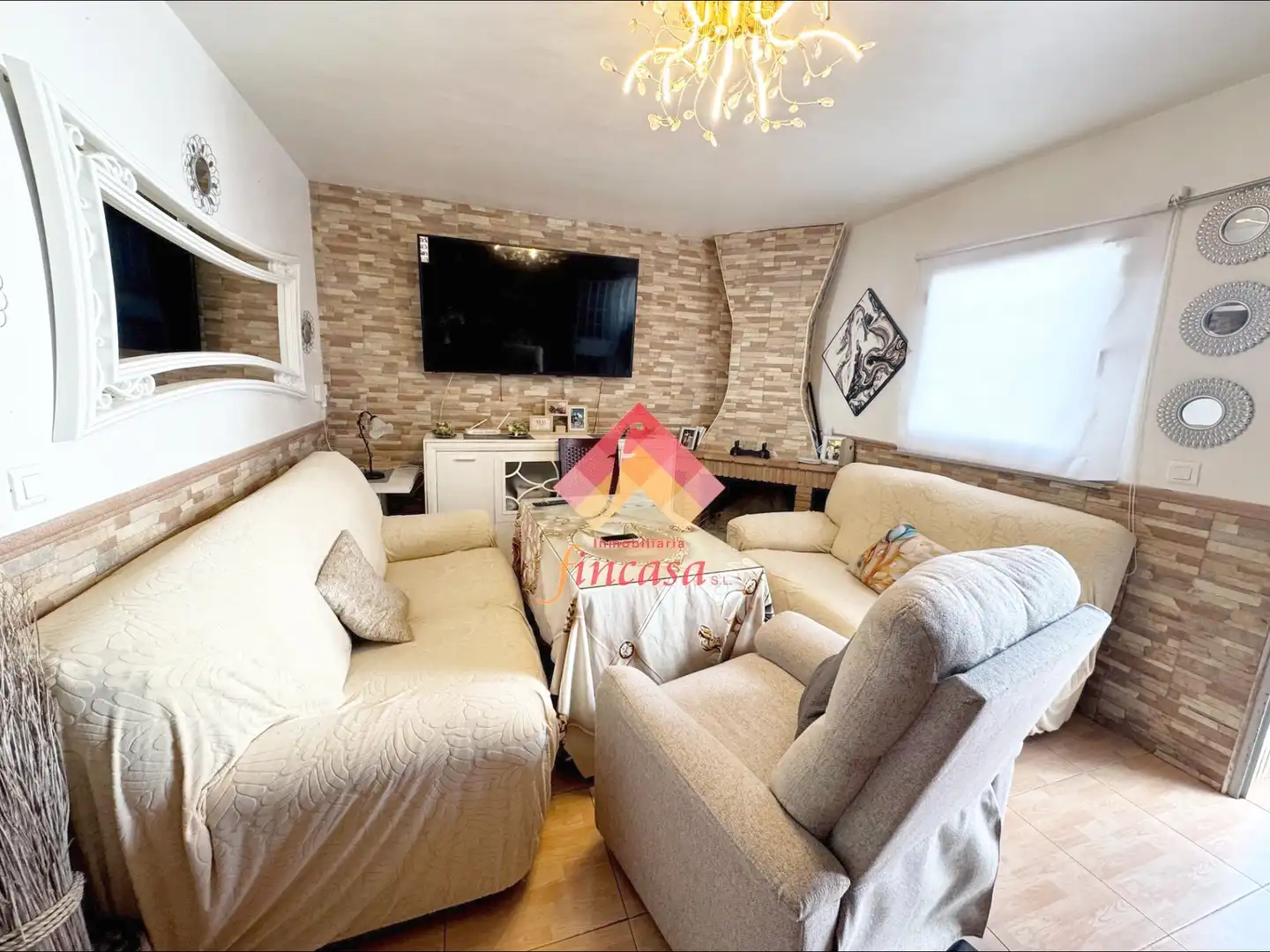 Sala de estar de Casa adosada en venta en Ronda