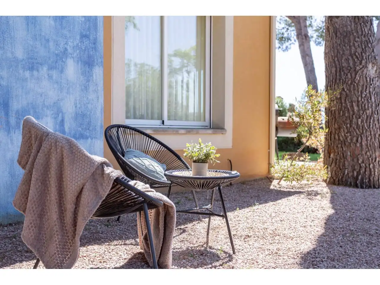 Terraza de Casa o chalet en venta en Mont-roig del Camp con Aire acondicionado, Calefacción y Jardín privado