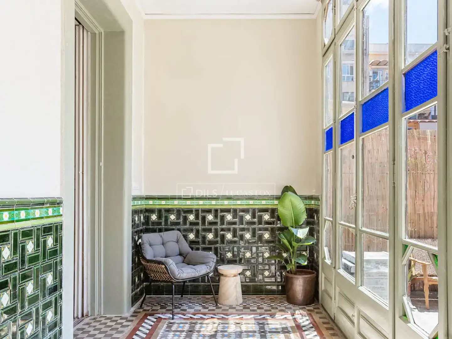 Balcony of Flat for sale in Barcelona  with Air Conditioner, Private garden and Terrace