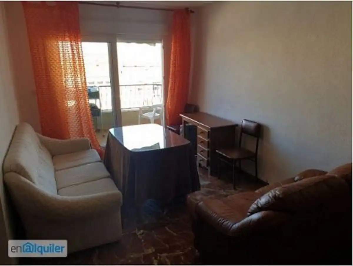 Bedroom of Flat for rent in Granada  with Heating, Terrace and Furnished