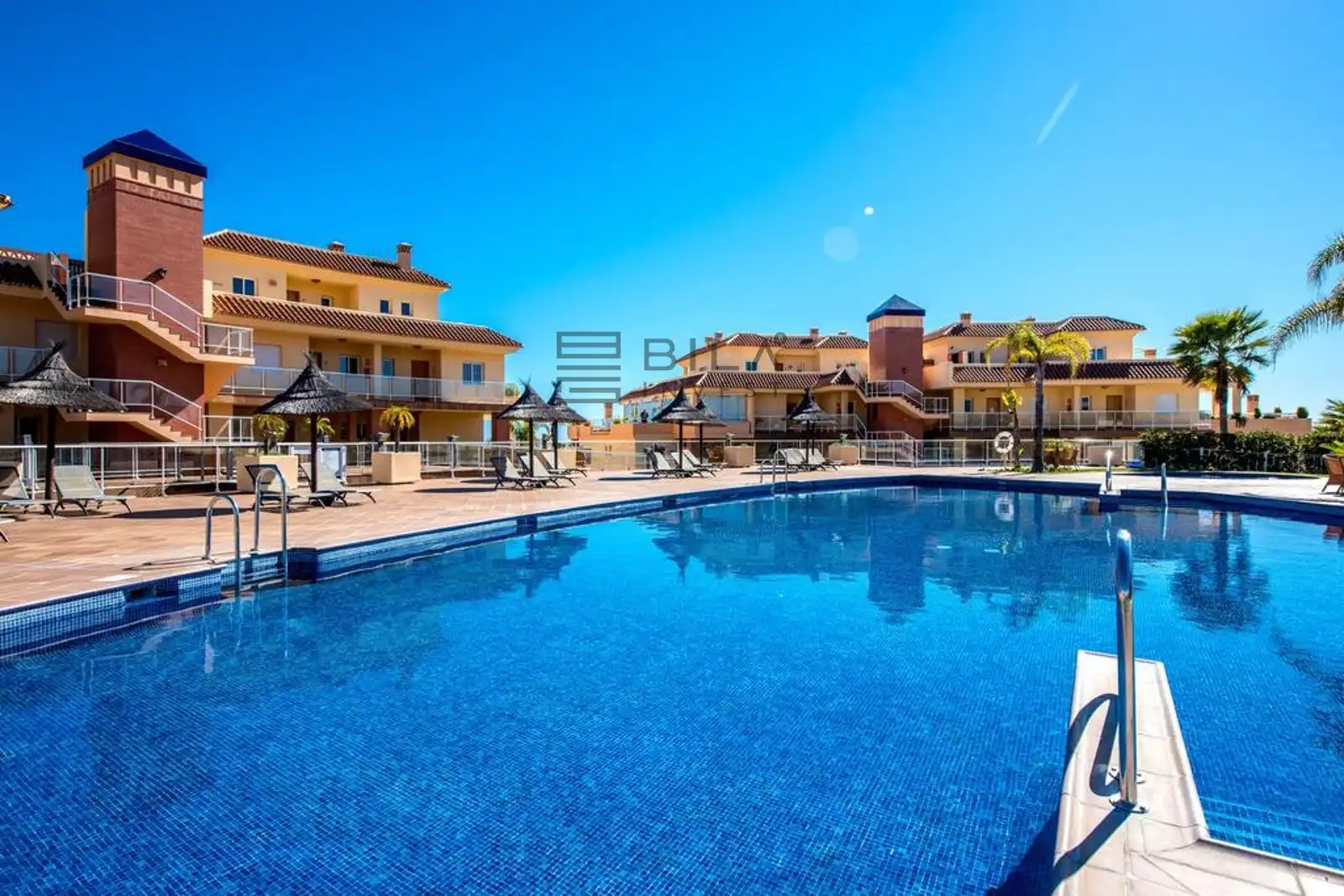 Swimming pool of Flat for sale in El Faro de Calaburra - Chaparral