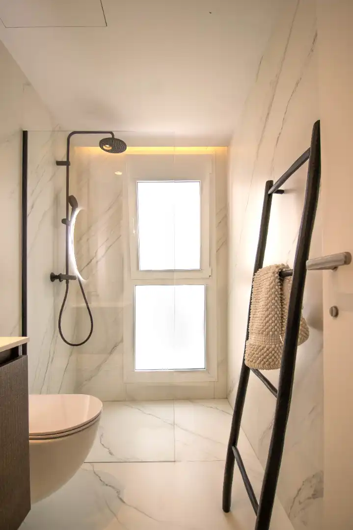 Bathroom of Duplexes for rent in Jávea / Xàbia  with Air Conditioner, Heating and Terrace