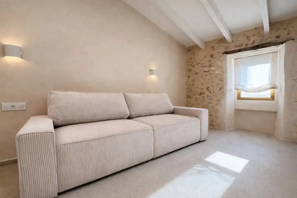 Living room of Country homes for sale in Sa Pobla  with Air Conditioner, Heating and Terrace