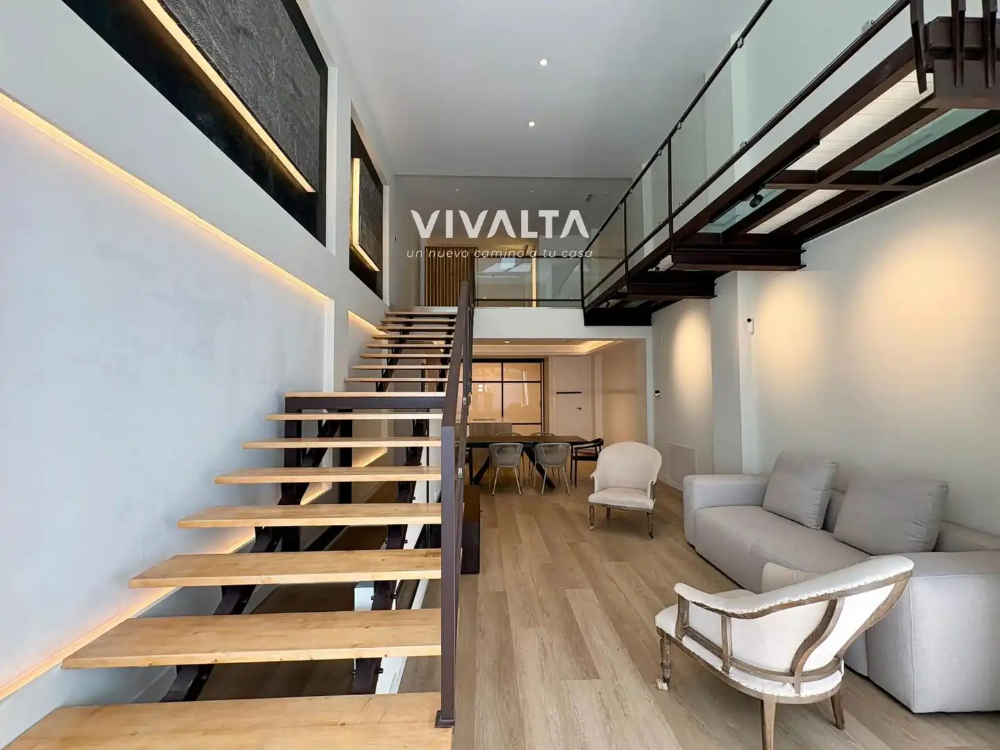 Wohnzimmer von Maisonette zum Verkauf in Madrid mit Klimaanlage, Heizung und Haustechnik