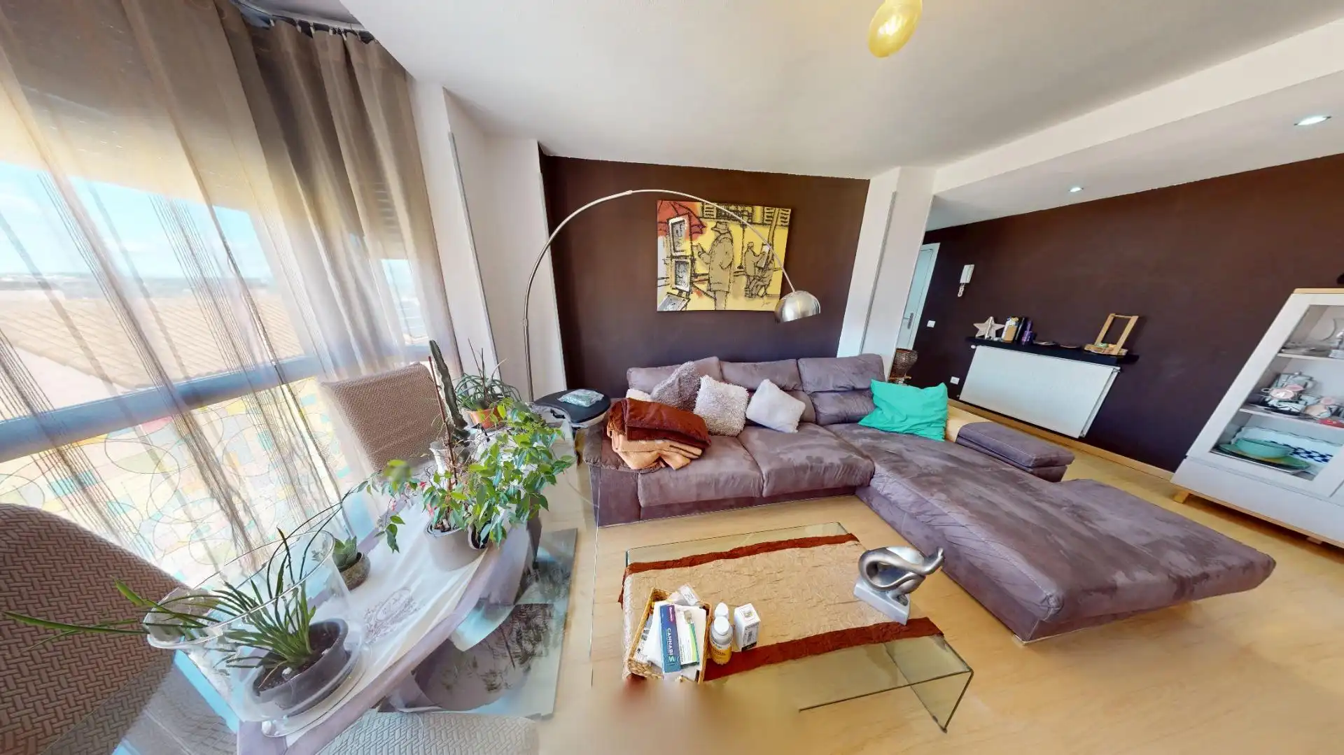 Living room of Flat for sale in El Molar (Madrid)  with Heating, Private garden and Storage room