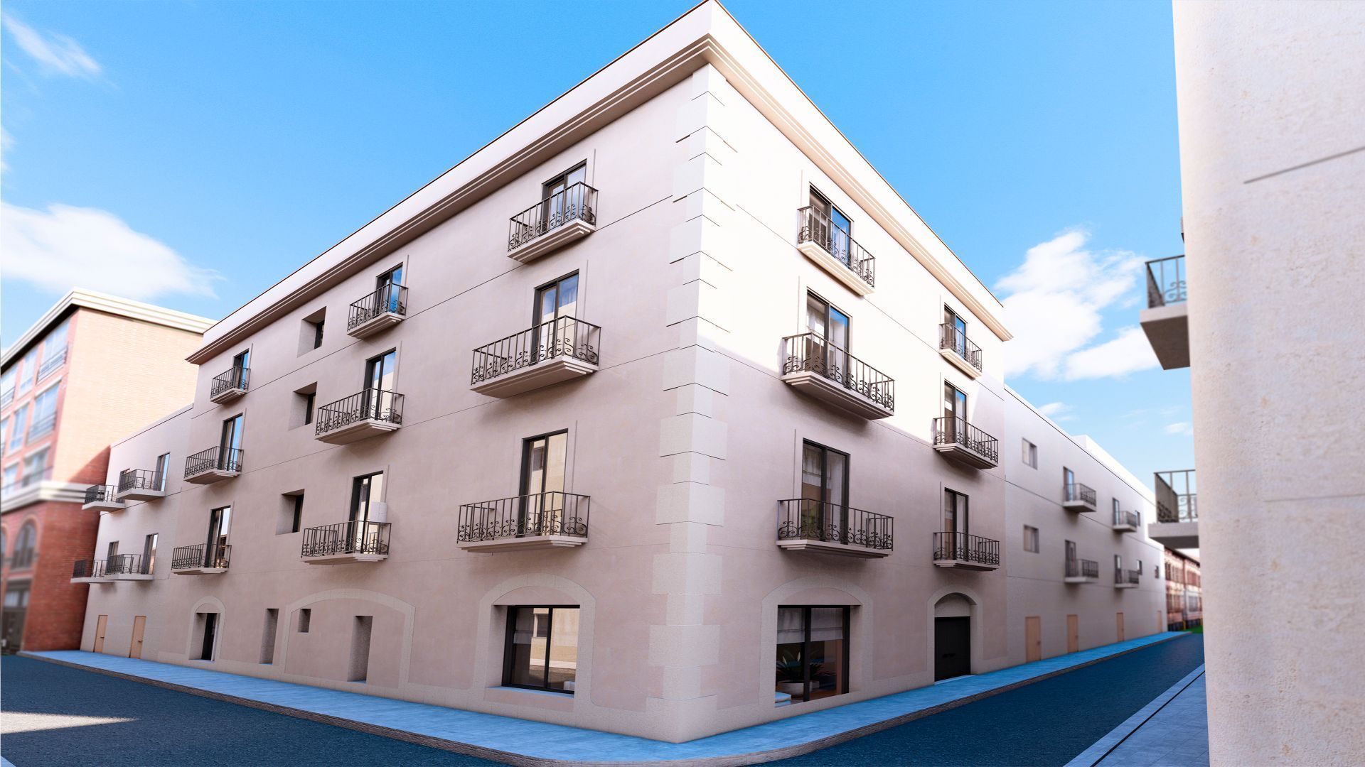 Vista exterior de Pis en venda en Vilanova i la Geltrú amb Aire condicionat i Calefacció