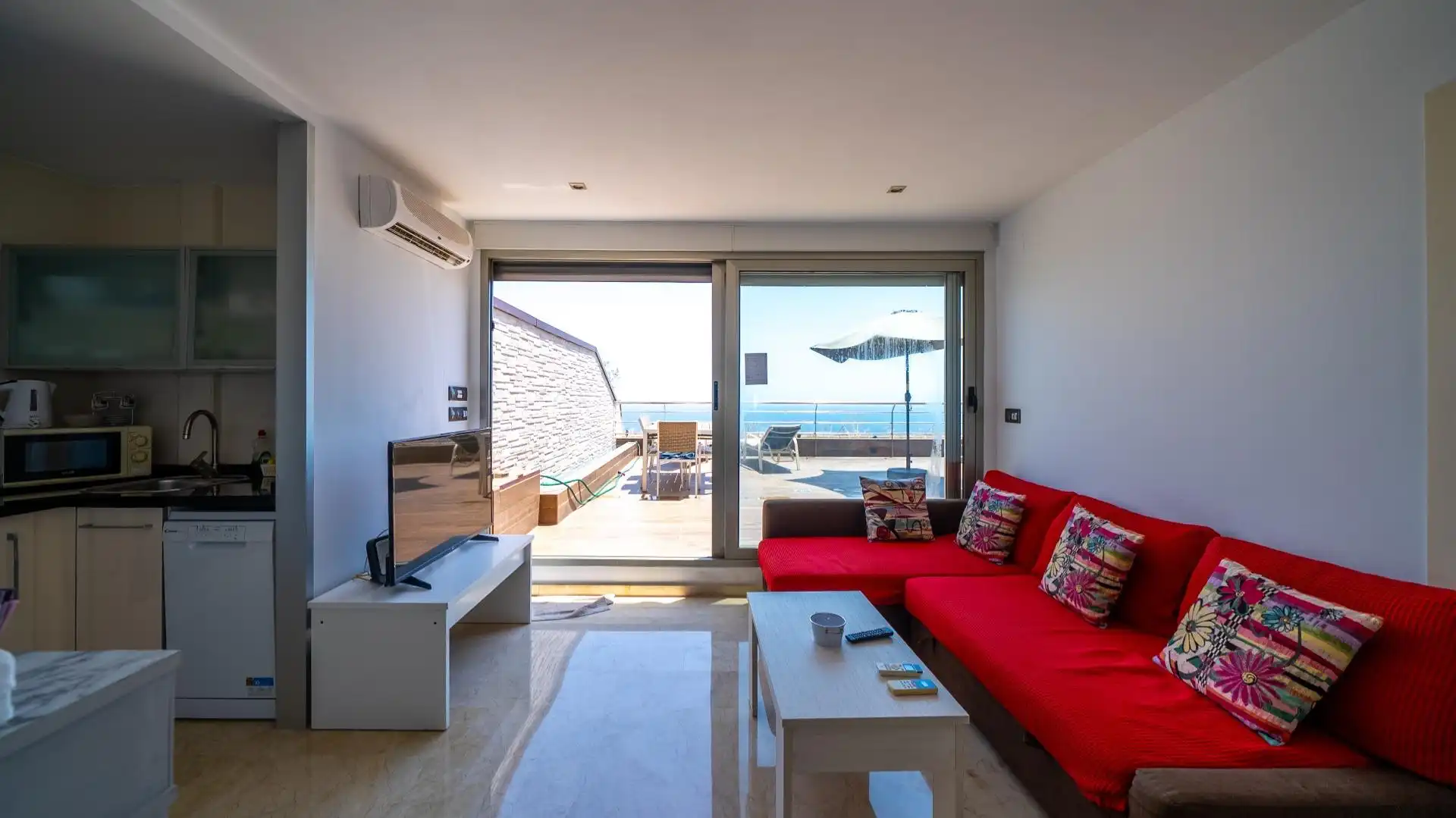 Living room of Attic for sale in Alicante / Alacant  with Air Conditioner, Heating and Terrace