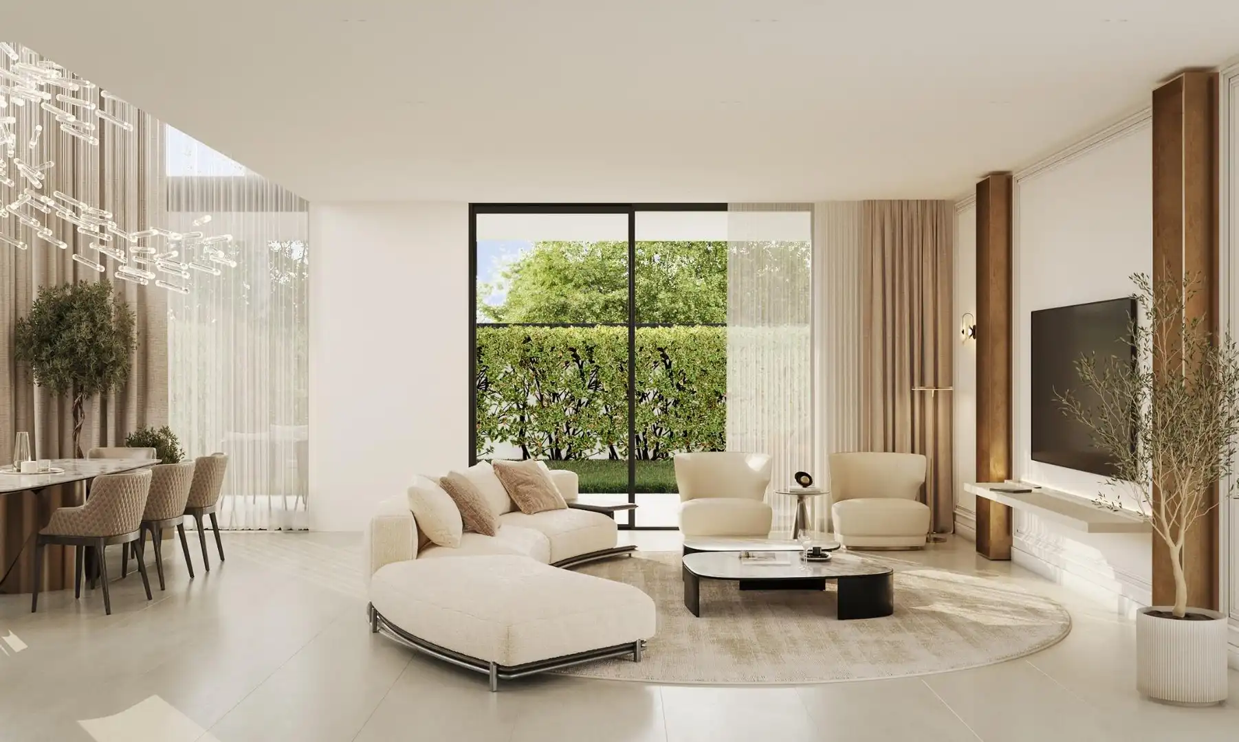 Living room of Houses for sale in Marbella  with Air Conditioner, Heating and Private garden