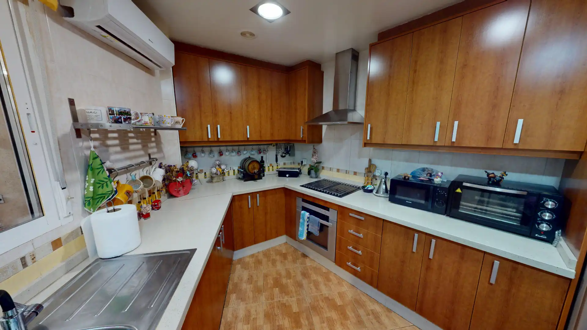 Kitchen of Flat for sale in Aspe  with Air Conditioner, Parquet flooring and Furnished