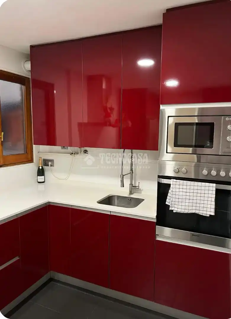 Cocina de Piso de alquiler en Madrid con Balcón