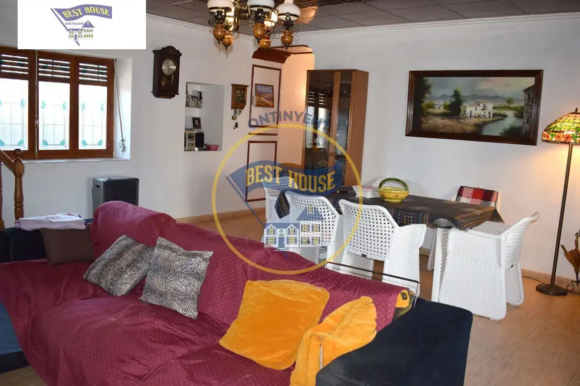 Sala de estar de Casa o chalet en venta en Ontinyent con Aire acondicionado, Jardín privado y Terraza