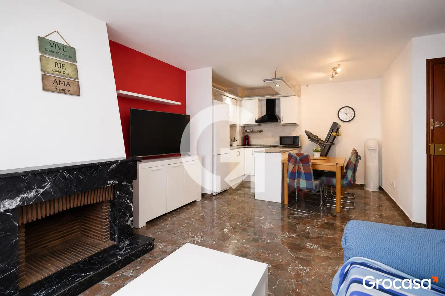 Living room of Flat for sale in Sant Vicenç Dels Horts  with Heating, Furnished and Oven