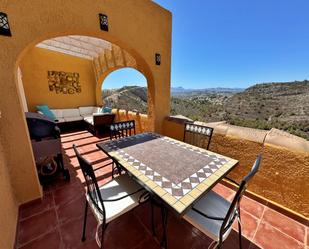 Terrassa de Apartament de lloguer en Benitachell / El Poble Nou de Benitatxell amb Terrassa i Piscina