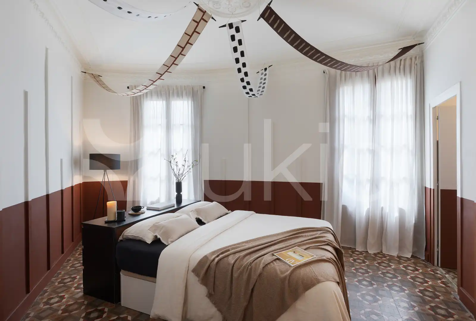 Habitación de Apartamento de alquiler en Barcelona con Aire acondicionado, Calefacción y Amueblado