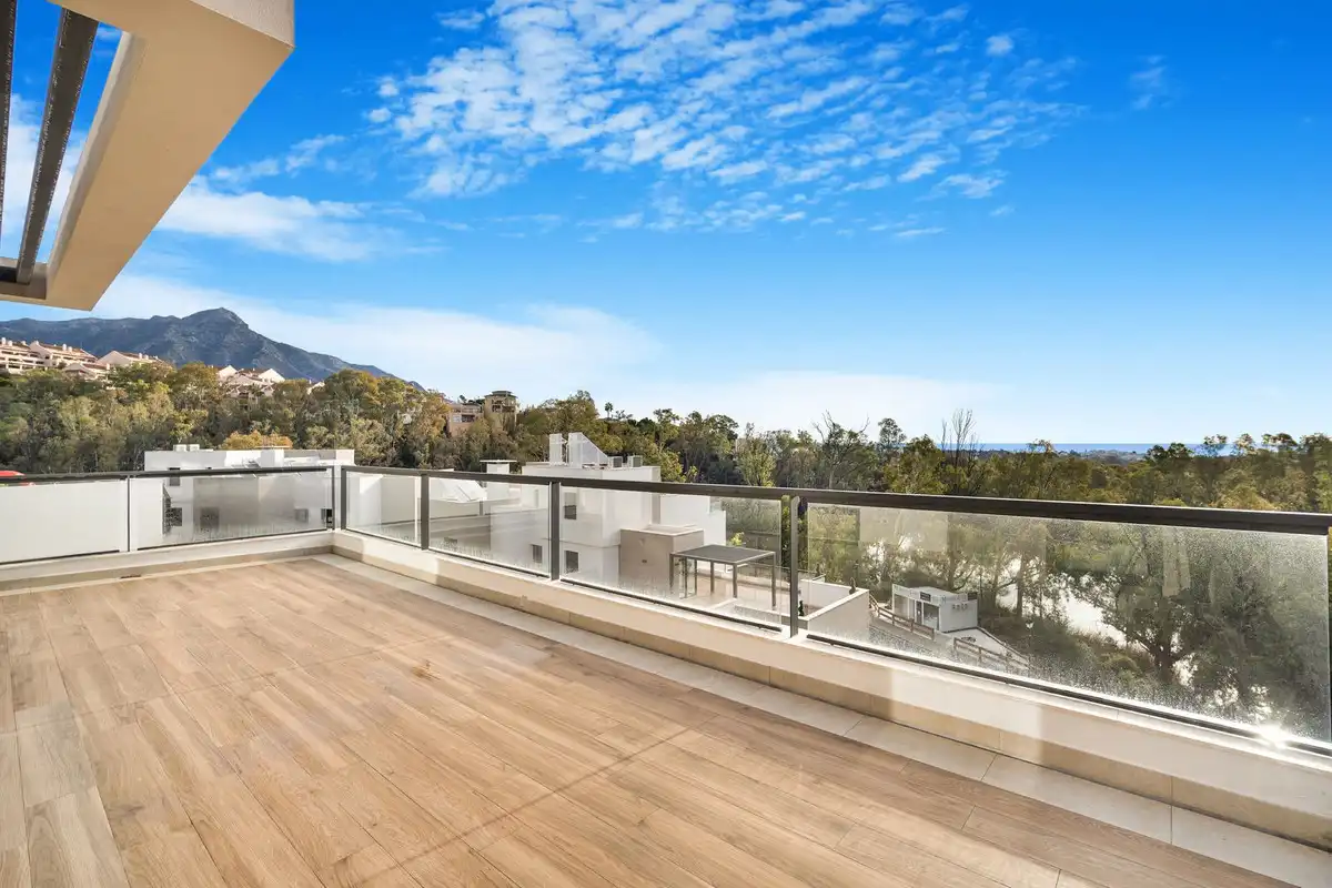 Terraza de Dúplex de alquiler en Marbella con Aire acondicionado, Terraza y Se aceptan mascotas