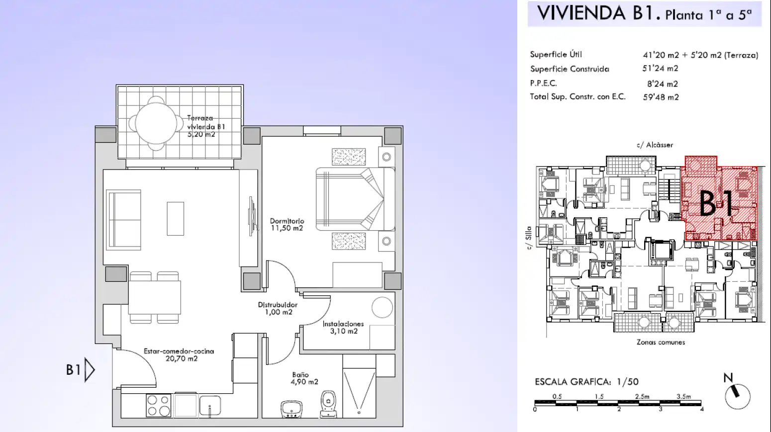 Piso en venta en Alcàsser con Aire acondicionado, Calefacción y Terraza