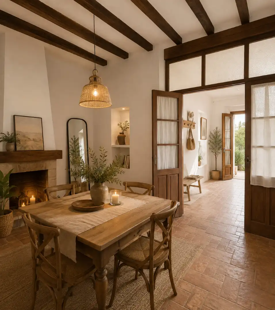 Esszimmer von Country house zum Verkauf in Real mit Terrasse