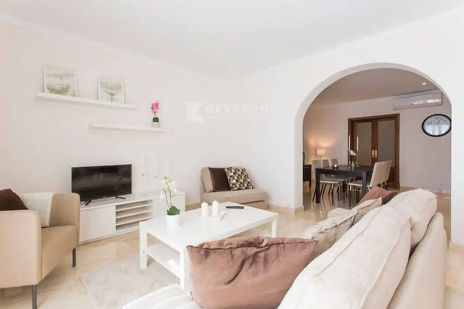 Living room of Flat for rent in Manacor  with Air Conditioner and Furnished