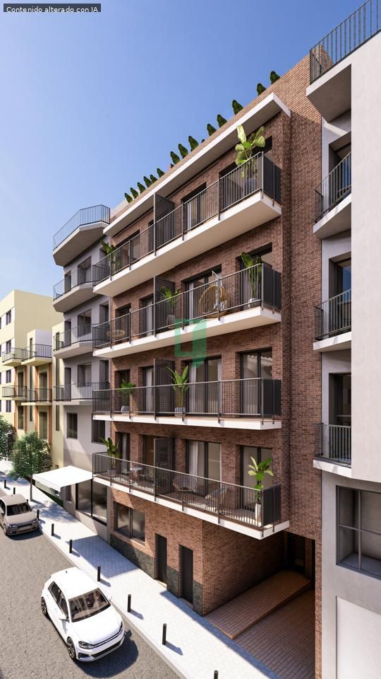 Exterior view of Planta baja for sale in Badalona  with Air Conditioner and Terrace