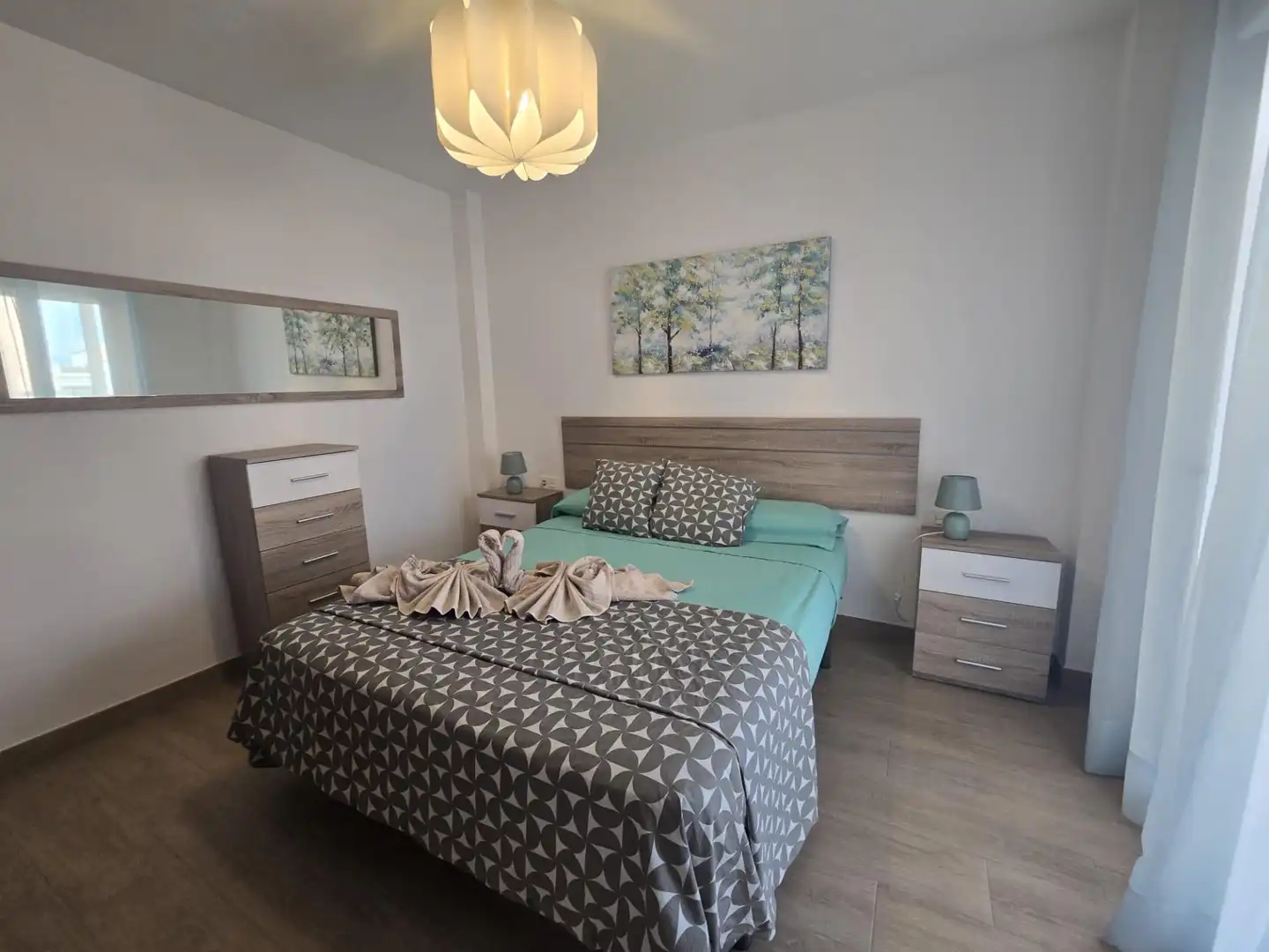 Schlafzimmer von Wohnung zur Miete in Torremolinos mit Klimaanlage, Terrasse und Möbliert