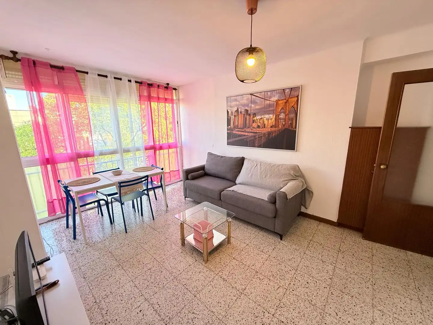 Living room of Flat for rent in Málaga Capital  with Air Conditioner, Furnished and Oven